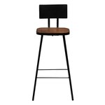 vidaXL Tabourets de bar lot de 2 bois massif de récupération
