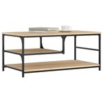 vidaXL Table basse chêne sonoma 90x49x40 cm bois d'ingénierie