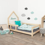 Lit cabane enfant POPPI 120 x 180 naturel 2