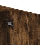 vidaXL Armoire de classement chêne fumé 60x32x115 cm bois d'ingénierie