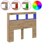 vidaXL Tête de lit artisanale en chêne Chêne artisanal Bois d'ingénierie