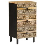 vidaXL Buffet 40x33 5x75 cm bois de manguier brut massif