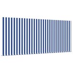 vidaXL Auvent Rétractable Bleu et anthracite 350 x 250 cm