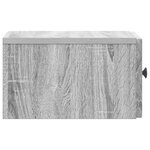 vidaXL Cabinet de chevet mural Sonoma gris 33 x 34 5 x 20 cm