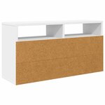 vidaXL Basboard avec tiroir Blanc 72 x 22 5 x 38 cm