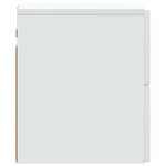 vidaXL Cabinet de chevet mural 2 Pièces Blanc 33 x 34 5 x 40 cm
