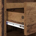 vidaXL Cabinet à chaussures avec tiroir Bois ancien 102 x 36 x 60 cm