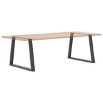 vidaXL Pieds de table à manger en forme de V 2 pièces Anthracite 100 x (72-73 3) cm Acier