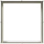 vidaXL Jardinière blanc 100x100x30 cm acier