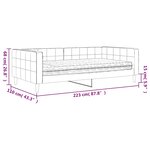 vidaXL Lit de jour avec matelas jaune 100x200 cm velours