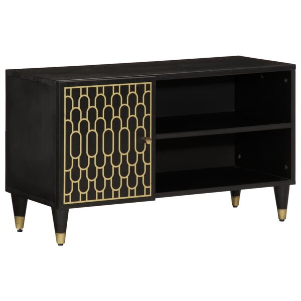 vidaXL Meuble TV 80x31x46 cm bois massif de manguier