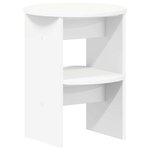 vidaXL Meuble d'appoint Blanc Ø40 x 50 cm Bois d’ingénierie