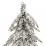 vidaXL Sapin de Noël artificiel avec neige floquée 210 cm