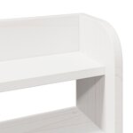 vidaXL Cadre de lit sans matelas blanc 200x200 cm bois massif de pin