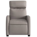 vidaXL Fauteuil inclinable Taupe Tissu