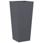 vidaXL Jardinières 2 Pièces anthracite 35x35x75 cm acier
