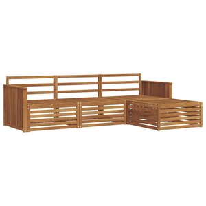 vidaXL Ensemble de canapés d'extérieur 4 pc Naturel