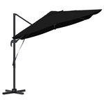 vidaXL Parasol cantilever Roma noir 352x251x260 cm en alu
