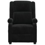 vidaXL Fauteuil inclinable électrique noir velours