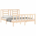 vidaXL Cadre de lit sans matelas bois de pin massif