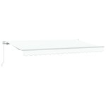 vidaXL Auvent Rétractable Blanc 400 x 200 cm tissu