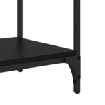 vidaXL Table console Chêne noir 100 x 34 5 x 75 cm Bois d'ingénierie