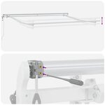 vidaXL Auvent Rétractable 350 x 250 cm Noir