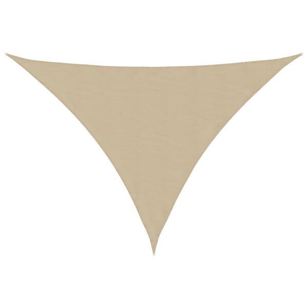 vidaXL Voile de parasol Tissu Oxford triangulaire 5x7x7 m beige