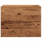 vidaXL Table de chevet murale vieux bois 40x32x30 cm