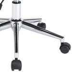 vidaXL Chaise pivotante de bureau Noir Bois courbé et similicuir