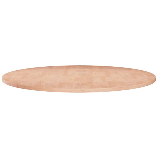 vidaXL Dessus de table rond Ø70x1 5 cm Bois de chêne massif non traité