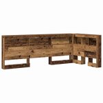 vidaXL Tête de lit de rangement Bois ancien 90 cm Bois d'ingénierie