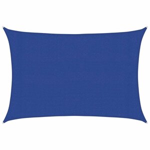 vidaXL Voile d'ombrage 160 g/m² rectangulaire bleu 3x4 5 m PEHD