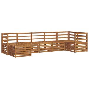 vidaXL Ensemble de canapés d'extérieur 7 pc Naturel