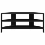 vidaXL MeubleTVd'Angle Noir 102x40 5x45cm Bois d'ingénierie