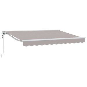 vidaXL Auvent rétractable électrique Gris clair 3 x 2 5 m