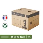 Pack and Move - Lot 20 cartons déménagement automatique - 60 x 50 x 40 cm - Poignées renforcées
