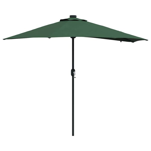 vidaXL Parasol de jardin Vert 294 x 150 x 223 cm Polyester et Acier