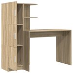 vidaXL Bureau 2 Pièces Chêne Sonoma