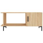 vidaXL Table basse chêne sonoma 90x50x40 cm bois d'ingénierie