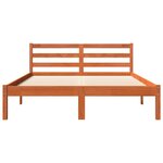 vidaXL Cadre de lit sans matelas cire marron 120x190cm bois pin massif