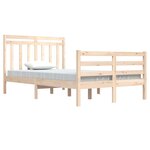 vidaXL Cadre de lit sans matelas 120x200 cm bois massif