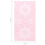 vidaXL Tapis d'extérieur ARAKIL rose 80x150 cm PP