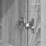 VidaXL Buffet sonoma gris 37 5x35x180 cm bois d'ingénierie