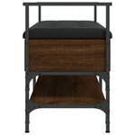 vidaXL Banc à chaussures chêne marron 85 5x42x57 5cm bois d'ingénierie