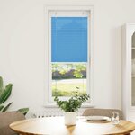 vidaXL Store plissé bleu 45x100 cm largeur du tissu 44 4 cm polyester