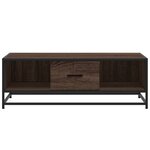 vidaXL Table basse chêne marron 100x57x35cm bois d'ingénierie et métal
