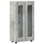 vidaXL Ensemble meuble TV FLORIN Gris béton Bois d'ingénierie