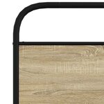 vidaXL Cadre de lit sans matelas 100x200 cm chêne sonoma