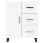 vidaXL Buffet haut Blanc 69 5x34x180 cm Bois d'ingénierie